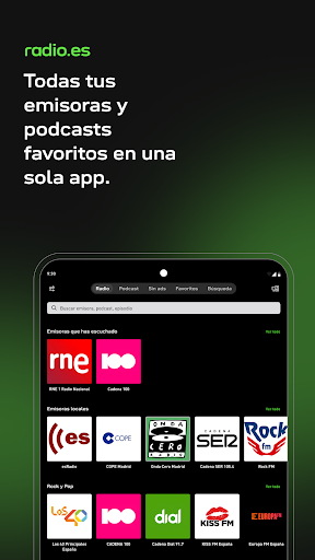 Captura de pantalla de radio.es - radio y podcast