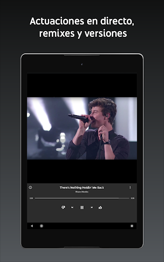 Captura de pantalla de YouTube Music