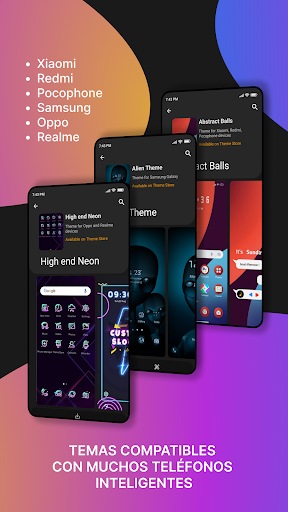 Captura de pantalla de Temas