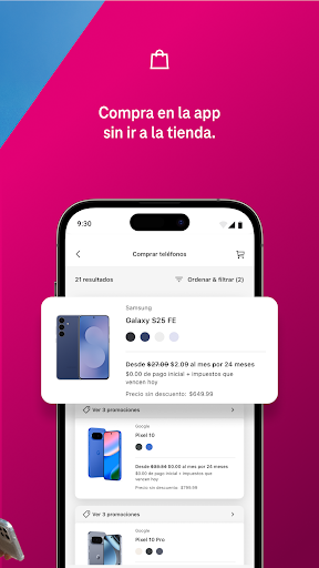 Captura de pantalla de T-Life
