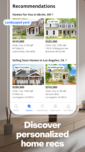 Captura de pantalla de Zillow: Homes for Sale & Rent