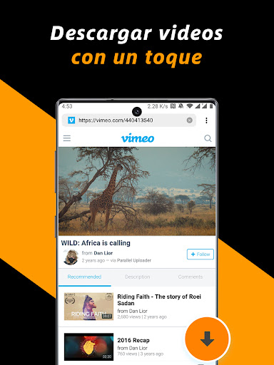 Captura de pantalla de Descargador de video privado