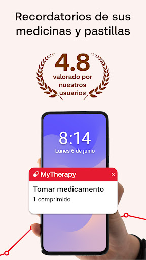 Captura de pantalla de MyTherapy Alerta Medicamentos