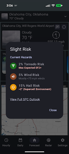 US Public Weather Screenshot