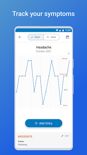Captura de pantalla de WebMD: Symptom Checker