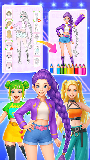 Captura de pantalla de Juego de Princesas: Colorear