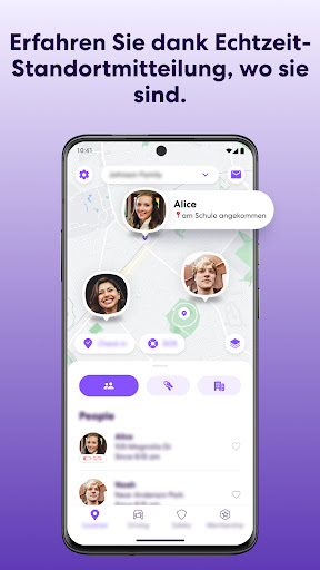 Life360: Standortfreigabe Screenshot