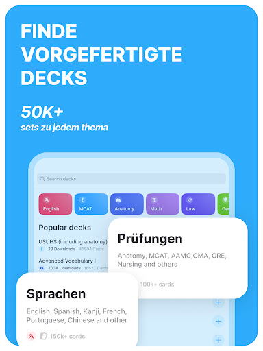 Noji: Vokabel Karteikarten Screenshot