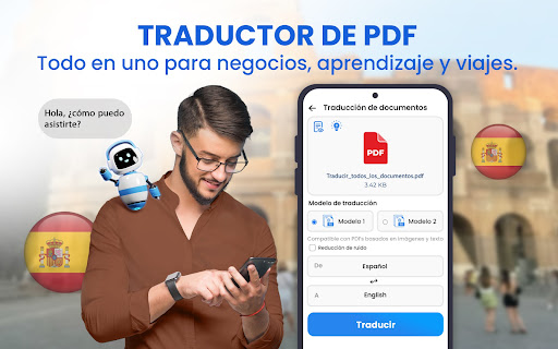 Captura de pantalla de Todo Traducir: Foto, PDF, DOC