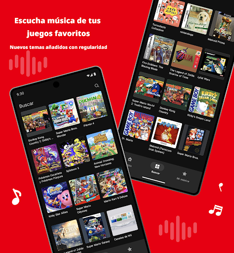 Captura de pantalla de Nintendo Music