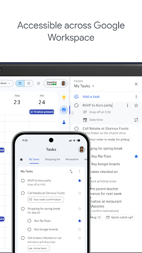 Captura de pantalla de Google Tasks