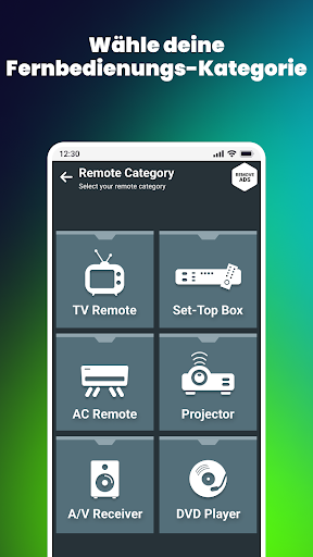 Fernbedienung für alle TV Screenshot