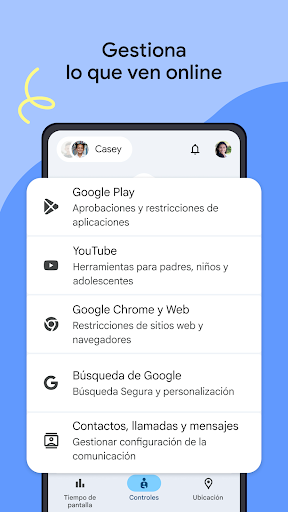 Captura de pantalla de Google Family Link
