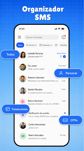 Captura de pantalla de Messages - Mensajes, SMS