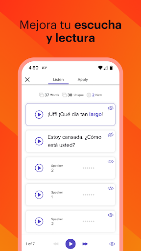 Captura de pantalla de Mango Languages
