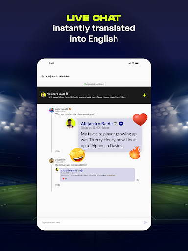 TR - Chat with Football Stars screenshot