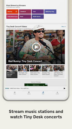 Captura de pantalla de NPR: National & Local News