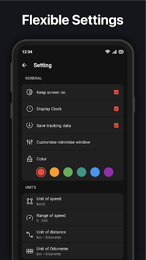 GPS Speedometer : Odometer HUD screenshot