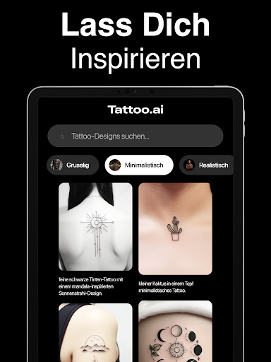 Tattoo AI – Tattoo-Designs Screenshot