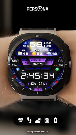 PER27 Digital Watch Face screenshot