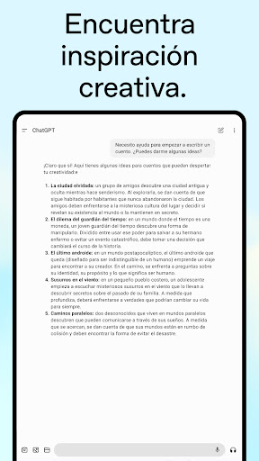 Captura de pantalla de ChatGPT