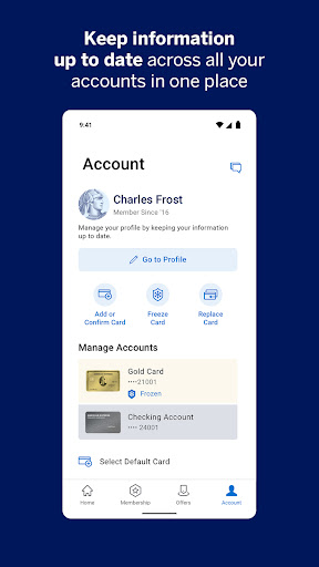 Captura de pantalla de Amex