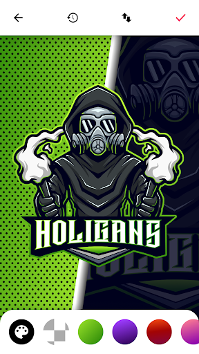Captura de pantalla de Esports crea logos para juegos