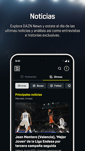 Captura de pantalla de DAZN - Deportes en Directo