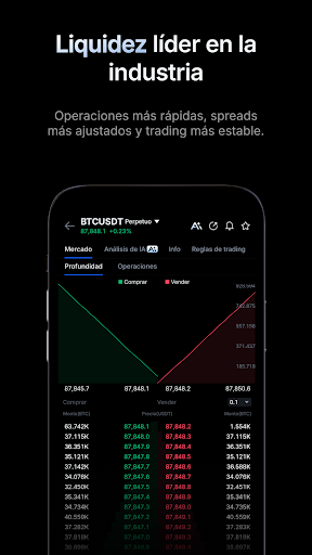 Captura de pantalla de MEXC: Compra Bitcoin y criptos