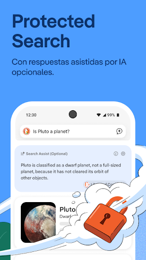 Captura de pantalla de DuckDuckGo & Duck.ai