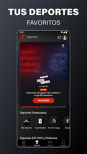 Captura de pantalla de Telemundo: Series y TV en vivo