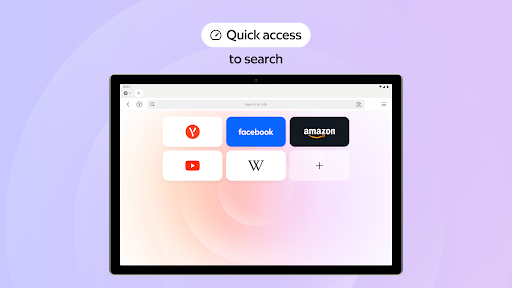Captura de pantalla de Yandex Browser