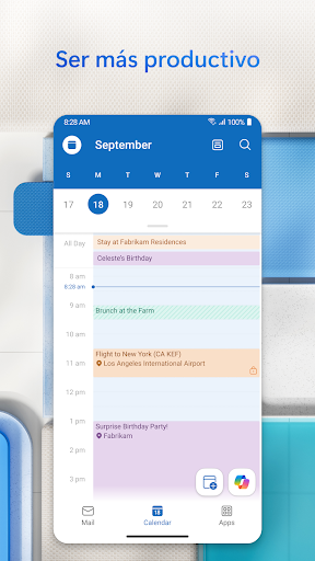 Captura de pantalla de Microsoft Outlook
