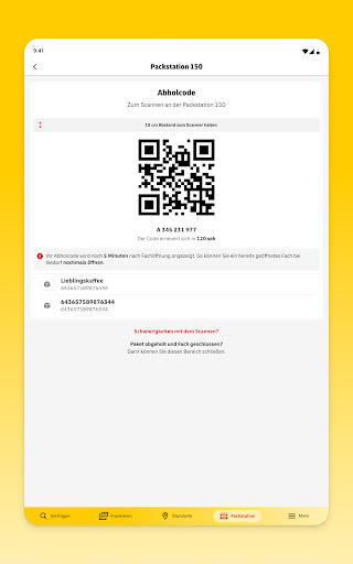 Post & DHL Screenshot
