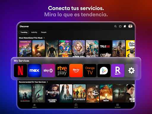 Captura de pantalla de Plex: TV en vivo, pelis y más