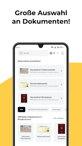 Passbilder App für Deutschland Screenshot