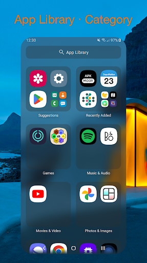 Captura de pantalla de DNA Launcher ‧ Home Screen