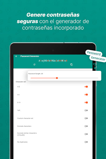 Captura de pantalla de Password Safe and Manager