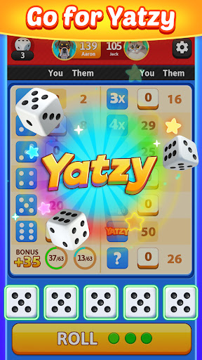 Captura de pantalla de Yatzy Blitz: Classic Dice Game