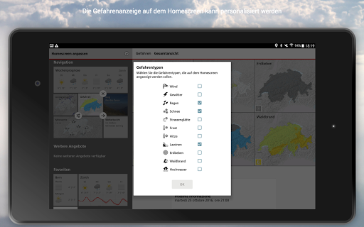 MeteoSwiss Screenshot