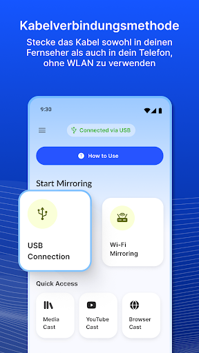 Bildschirm spiegeln-USB & WLAN Screenshot
