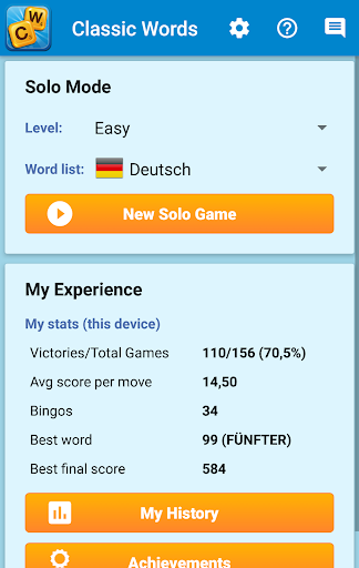 Classic Words Plus (Deutsch) Screenshot