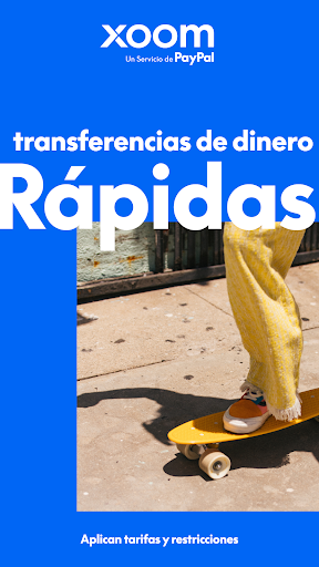 Captura de pantalla de Xoom Money Transfer