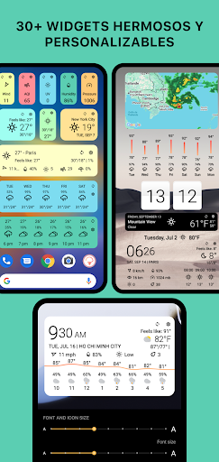 Captura de pantalla de Today Weather: Radar y Widgets