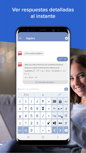 Captura de pantalla de Mathway