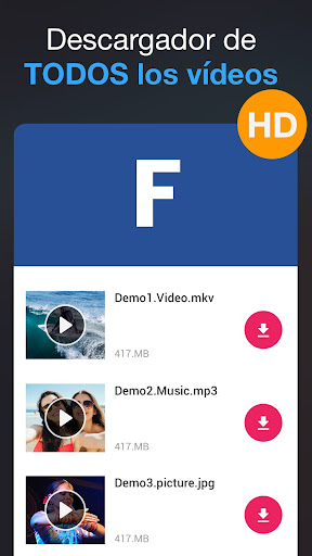 Captura de pantalla de Descargar videos - Descargador
