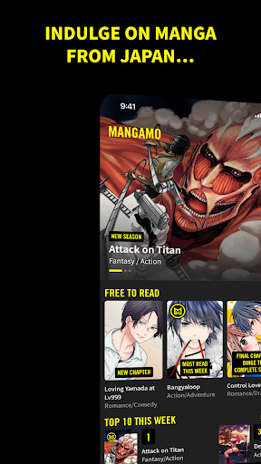 Captura de pantalla de Mangamo Manga & Comics