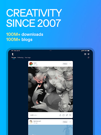 Tumblr: Social Media & Art screenshot