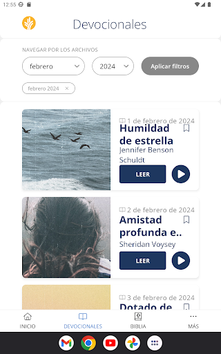 Captura de pantalla de Nuestro Pan Diario