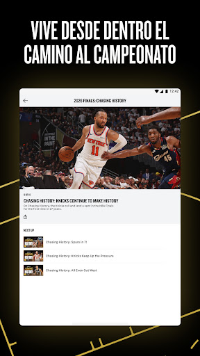 Captura de pantalla de NBA App: baloncesto en directo